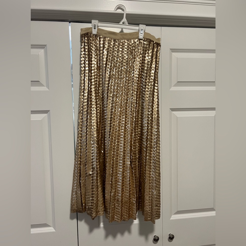 Brand new Anthropologie gold skirt!